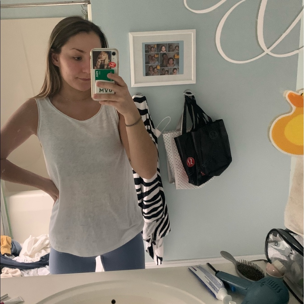 white tank top